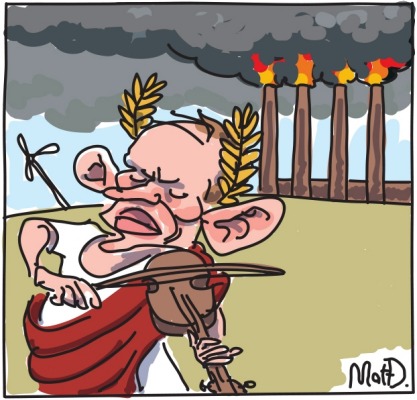Abbott fiddles while the world burns