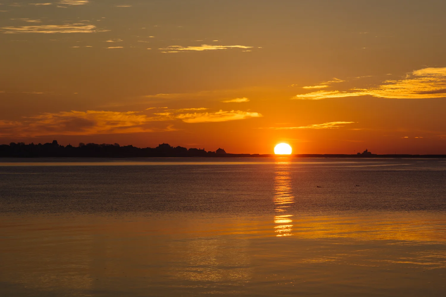 Sunrise over Stonington Point...