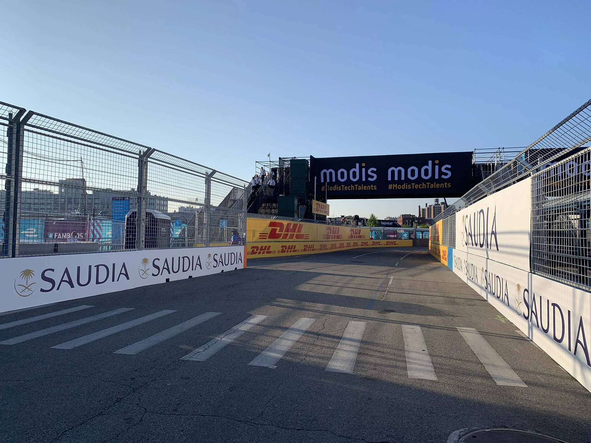 My view downtrack from turn 11 towards turn 12