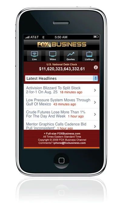 Fox Business App (iOS)&nbsp;