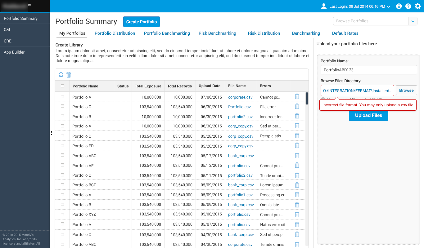 Hi-fidelity: Validation View