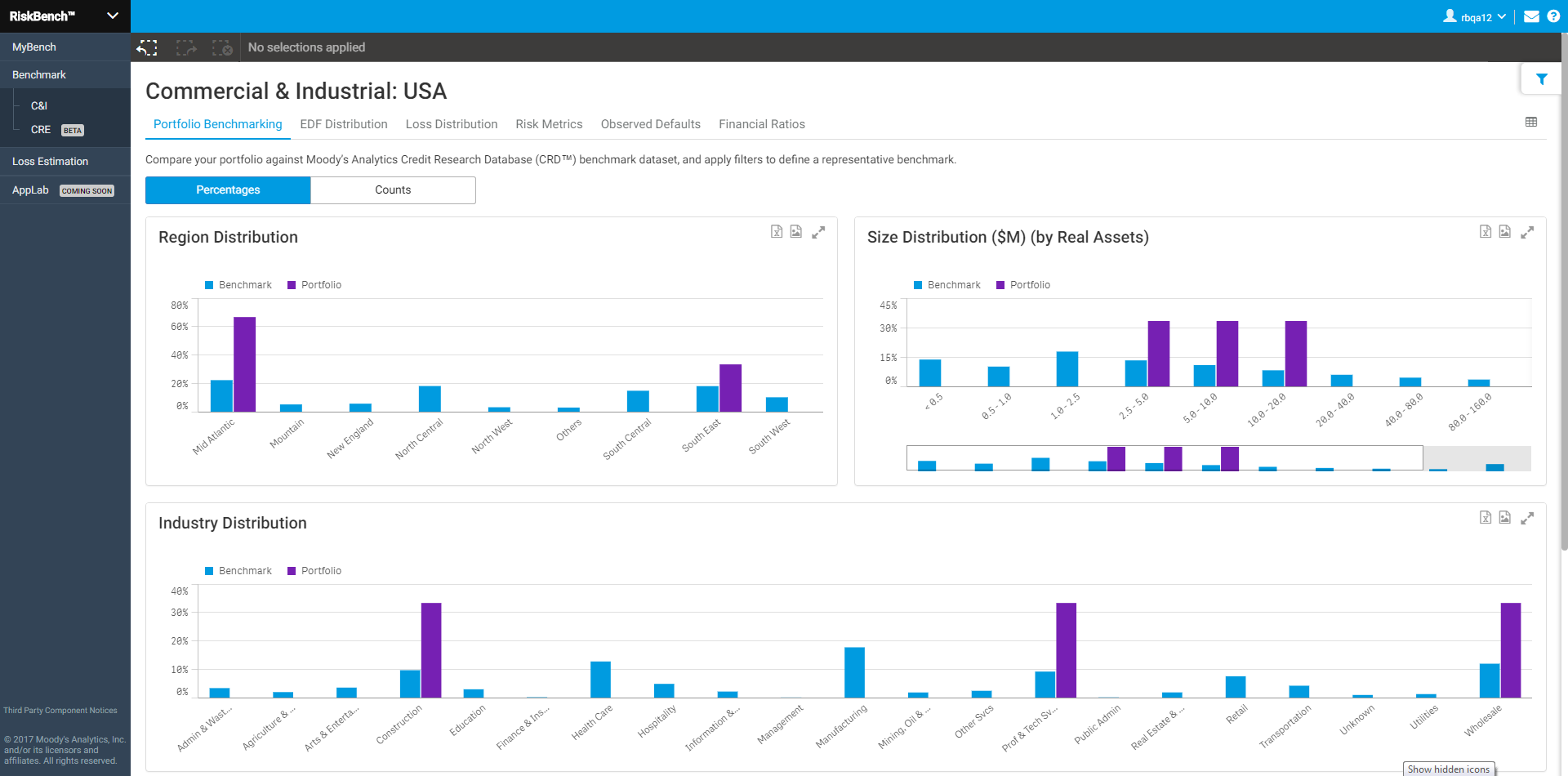 Product Mockup: Commercial & Industrial Benchmarking