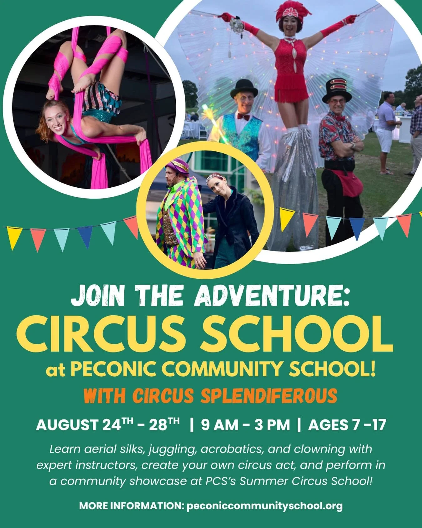 🎪Every kid should get to run away with the circus at least once &mdash; don&rsquo;t miss your kid&rsquo;s chance at PCS this August!

PCS Summer Circus School is a one-week intensive for kids ages 7 through 17, led by the professional artists of @ci