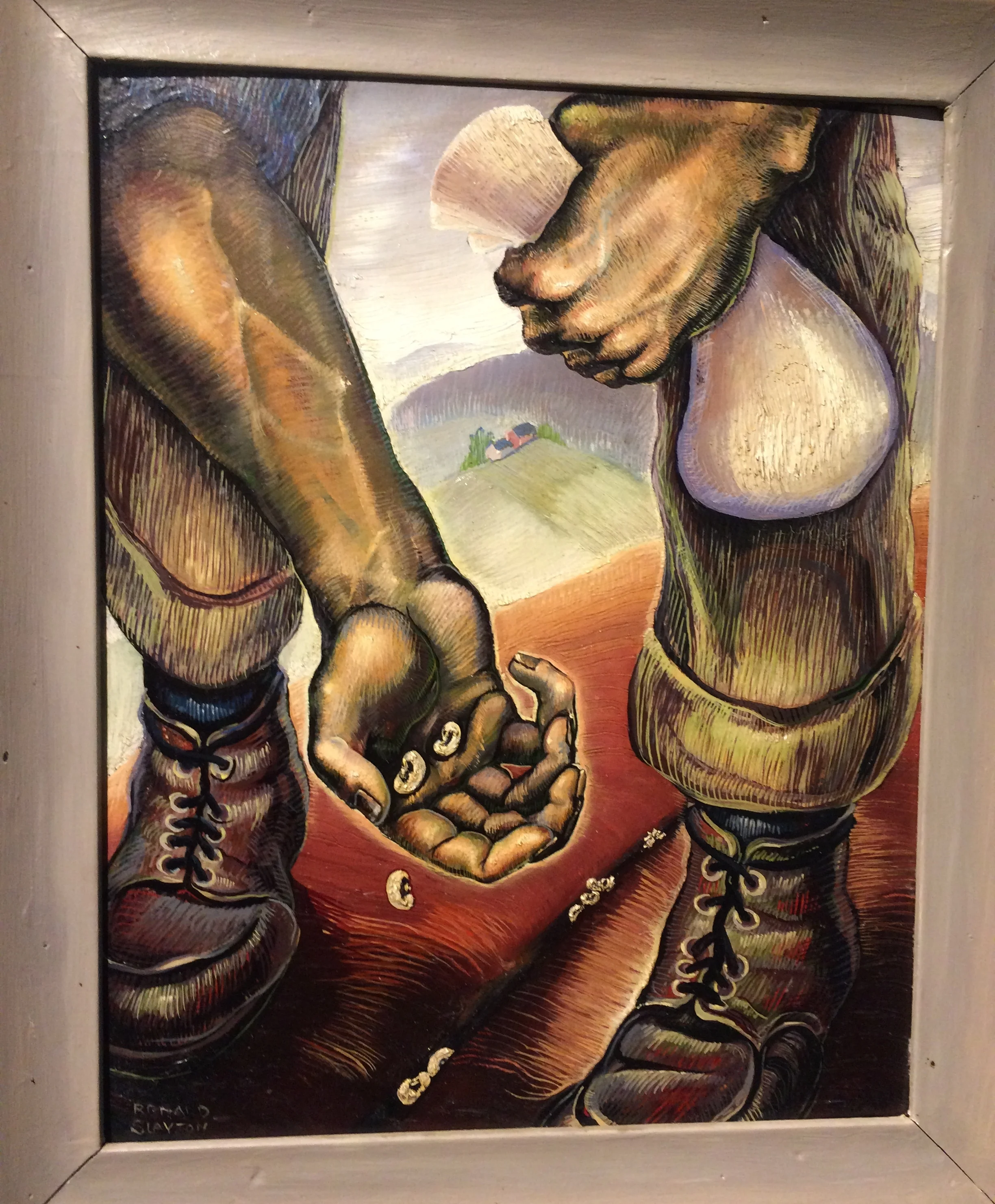 Ronald Slayton, the planter , 1937. From Crash to creativity: the new deal in vermon t at the bennington museum.