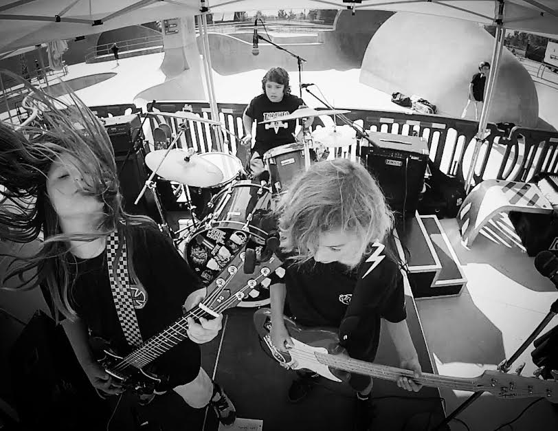 Easton Romero idrummer, 12years old....Colter Romero singer/guitar player, 10years old, and Manoa Neukermans, bass, 10 years old.... will be in studio to rock the house.