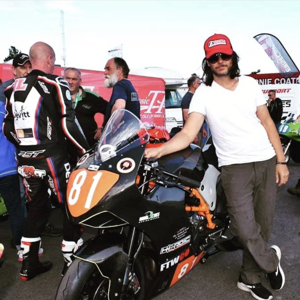 I will be interviewing motorcycle racer Yuri Barrigan on his recent trip to the Isle of Man to compete in very dangerous the Isle of Man TT races.