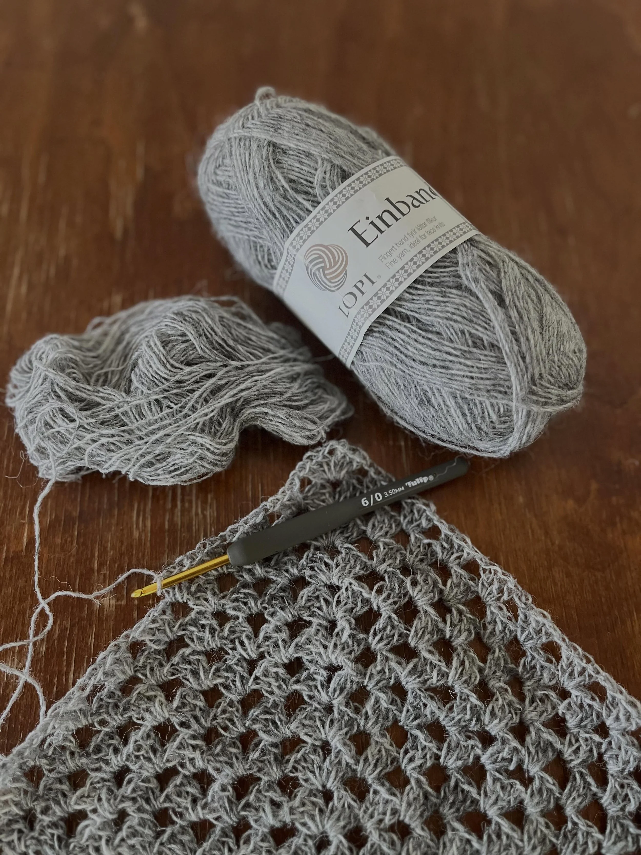 Testing for the #AmmaGrannySquareTop is in the home stretch and I&rsquo;m really excited about this one!

I designed it in one of my favourite #IcelandicWool yarns, #Istex #Einband. Spun from the softer undercoat, or &ldquo;thel&rdquo;, of the Icelan