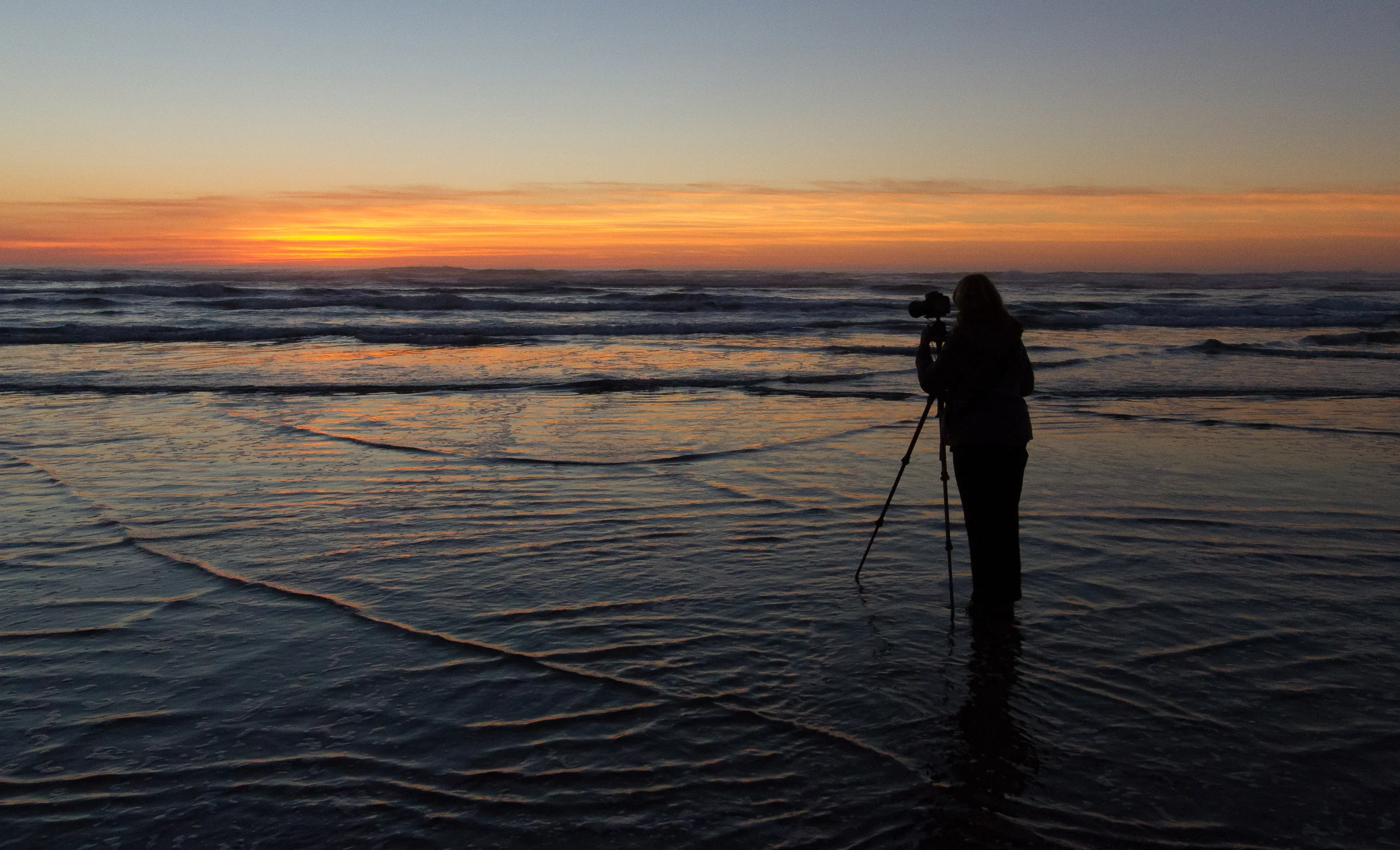 Cannon Beach, Oregon As the tide rolls...I totally ruined my favorite pair of Merrells. Was it worth it? I think so! 