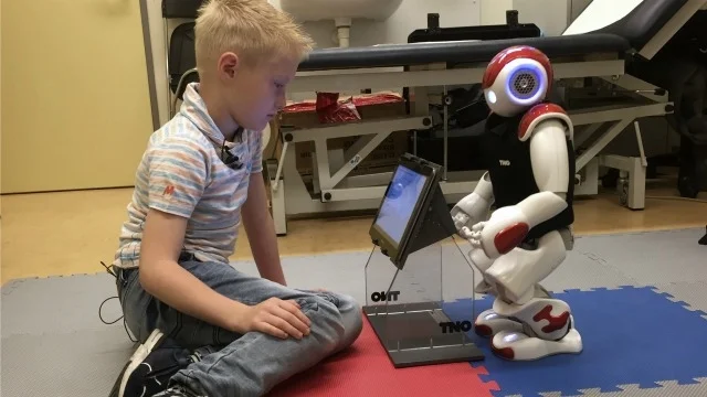 Ruben's robot can expertly measure his blood sugar and count carbohydrates in a glass of milk. This is helping him manage his diabetes at the Gelderse Vallei hospital in Ede, the Netherlands, on June 28, 2016. (AFP photo - Image Courtesy)