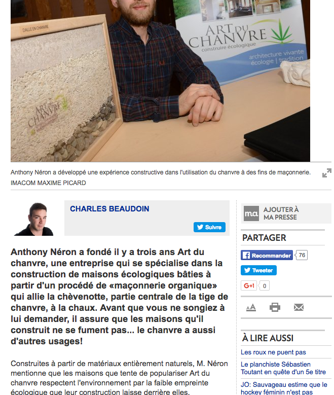 LA TRIBUNE, Février 2013