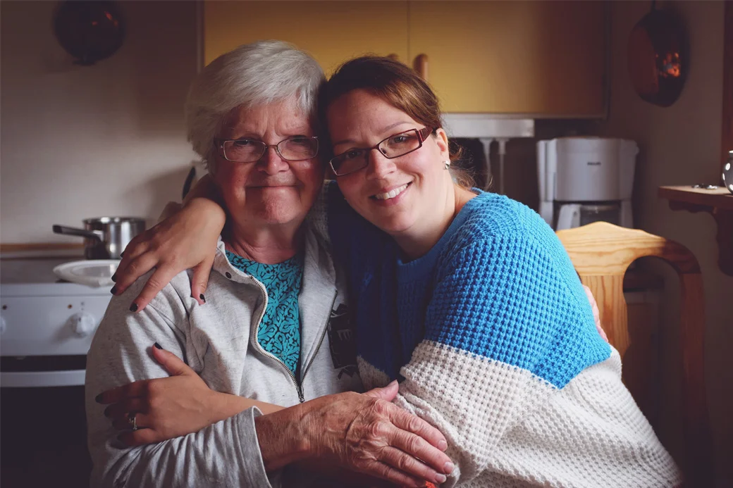 Grandma and my sister Johanna.