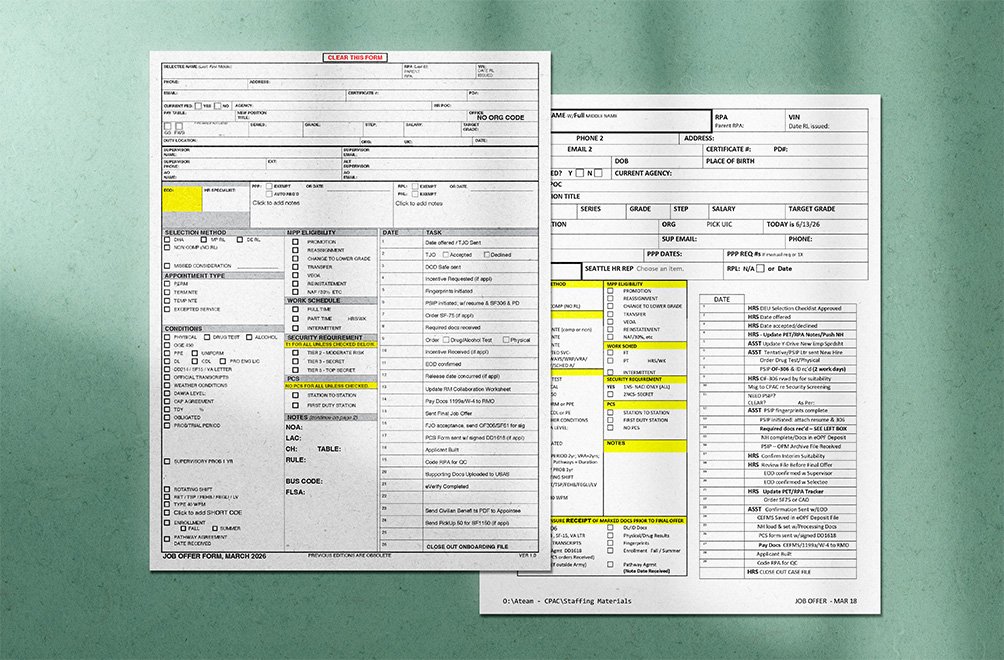 Rebuilt a Word document form into a fully interactive PDF containing over 200 fillable fields and approximately 1,800 lines of custom code. The form was designed to improve usability, automate key functions, reduce manual errors, and guide users thro
