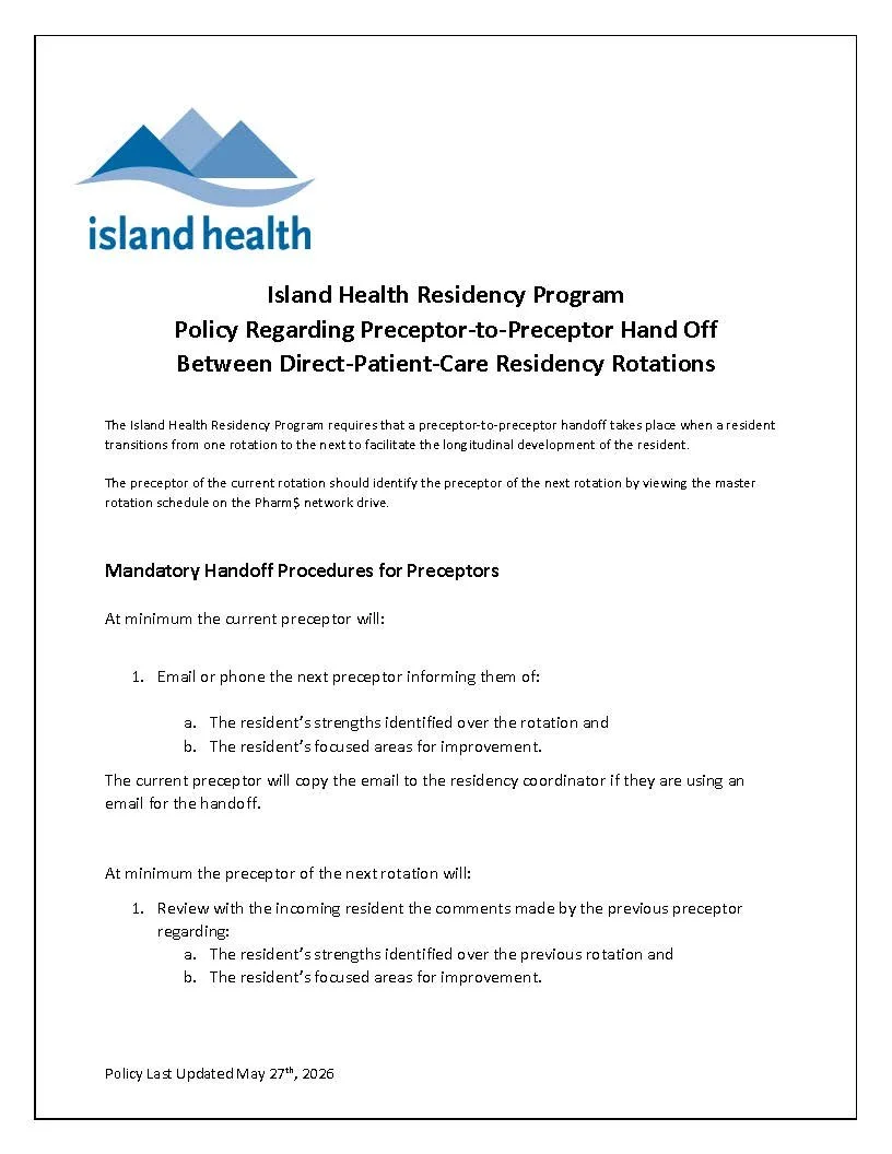 Policy Regarding Preceptor-to-Preceptor Handoff 2026_Page_1.jpg