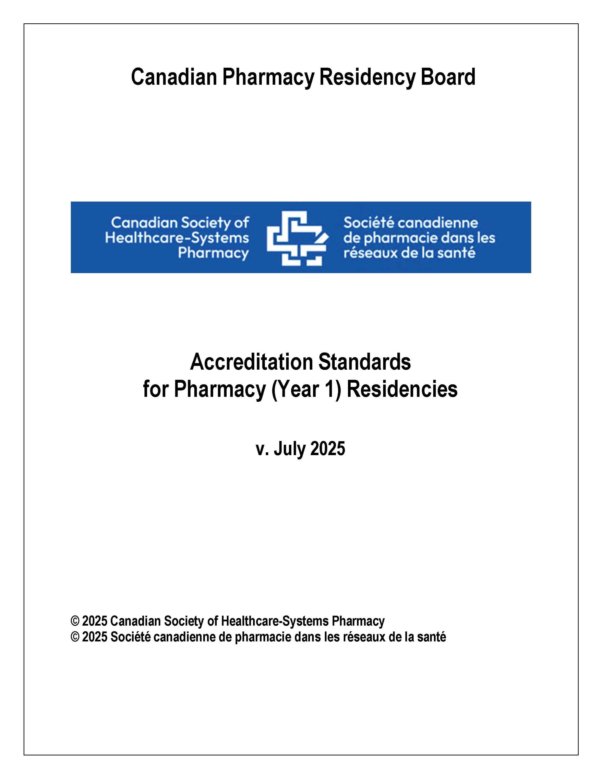 CPRB 2025 Accreditation Standards for Year 1 Pharmacy Residencies (1) web_Page_01.jpg