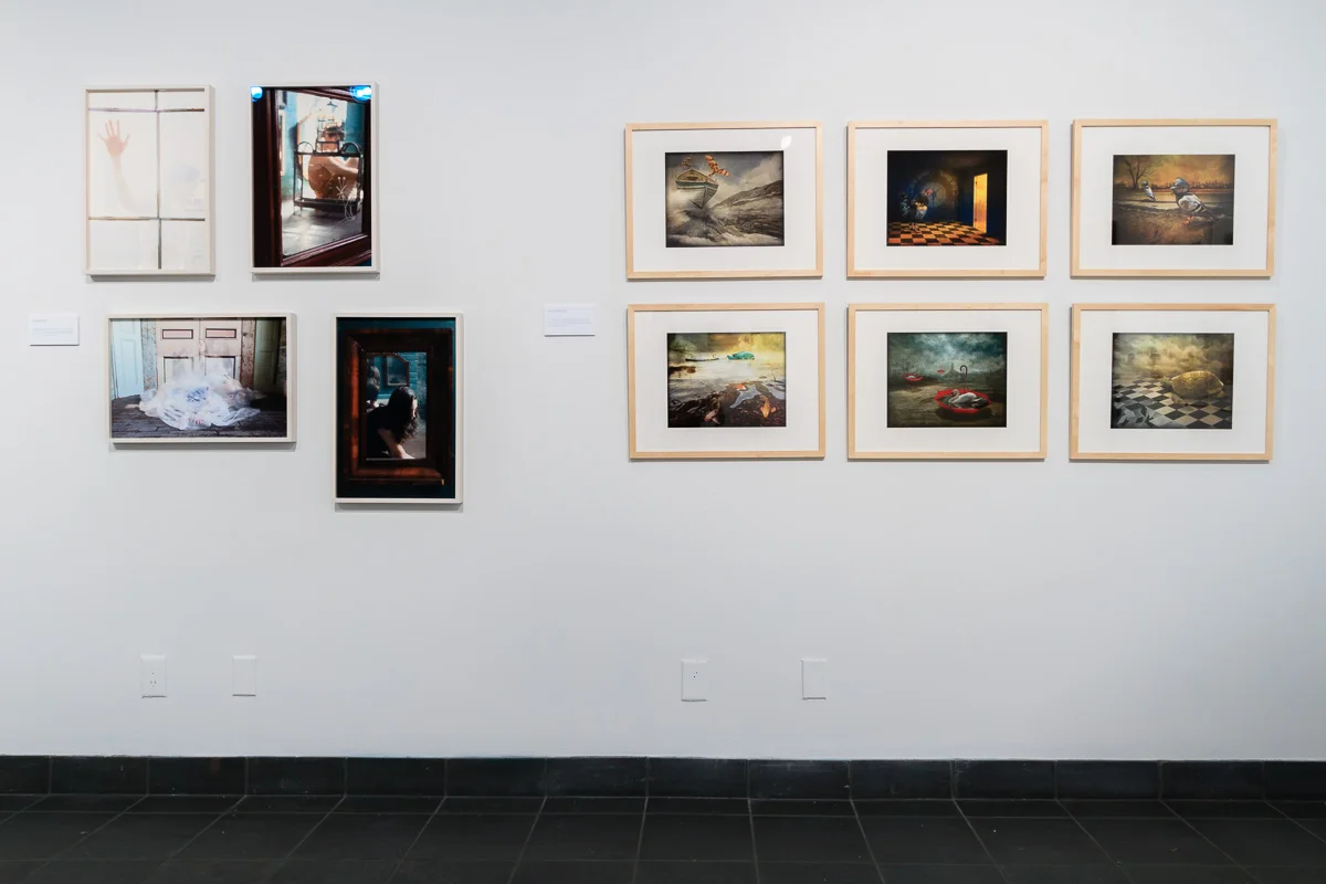 Left to right, works from Cana Atay and Alice Kivlon