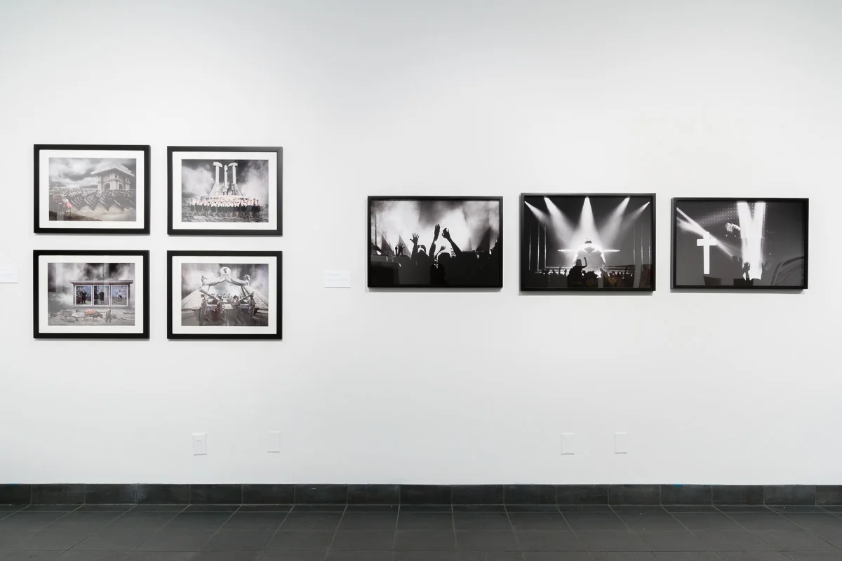 Left to right, works from Joong Yeol Ahn and Vicente Muñoz