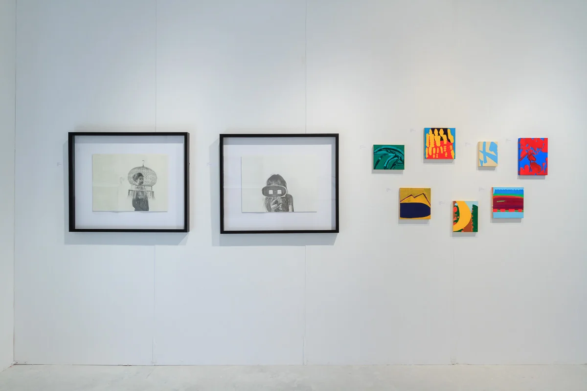 Left to right, works from Jocelyne Gilead and Cassandra Levine