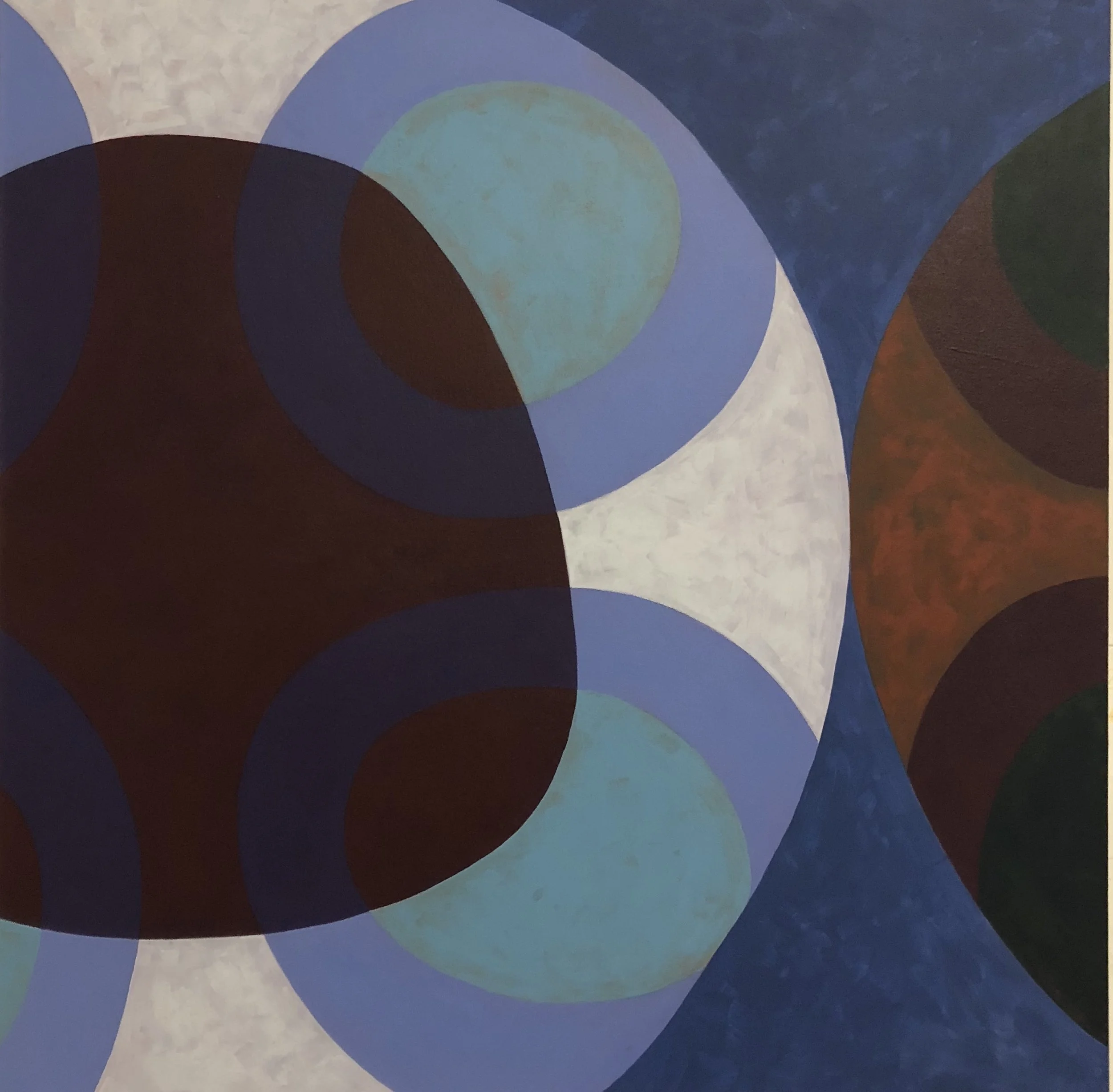 orbs 54, 2017, acrylic on canvas, 36"x 36"