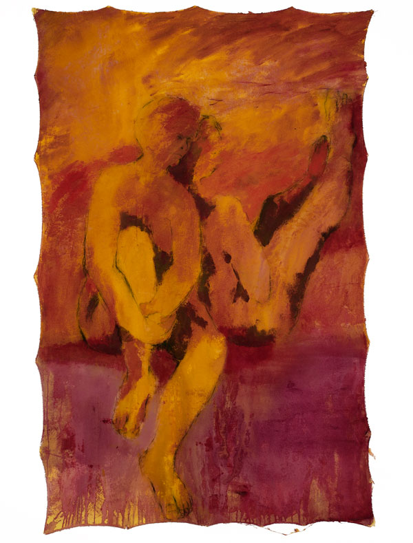  Between Cloth &amp; Skin Series 2006. No.5 140 x 120cm. Acrylic on Calico 