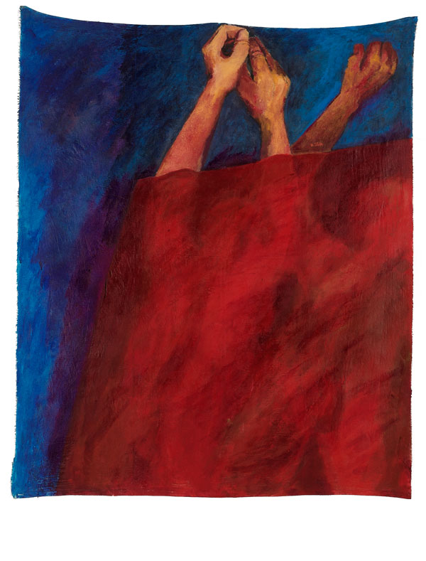 Between Cloth & Skin Series 2006. 100 x 120cm Acrylic on Calico