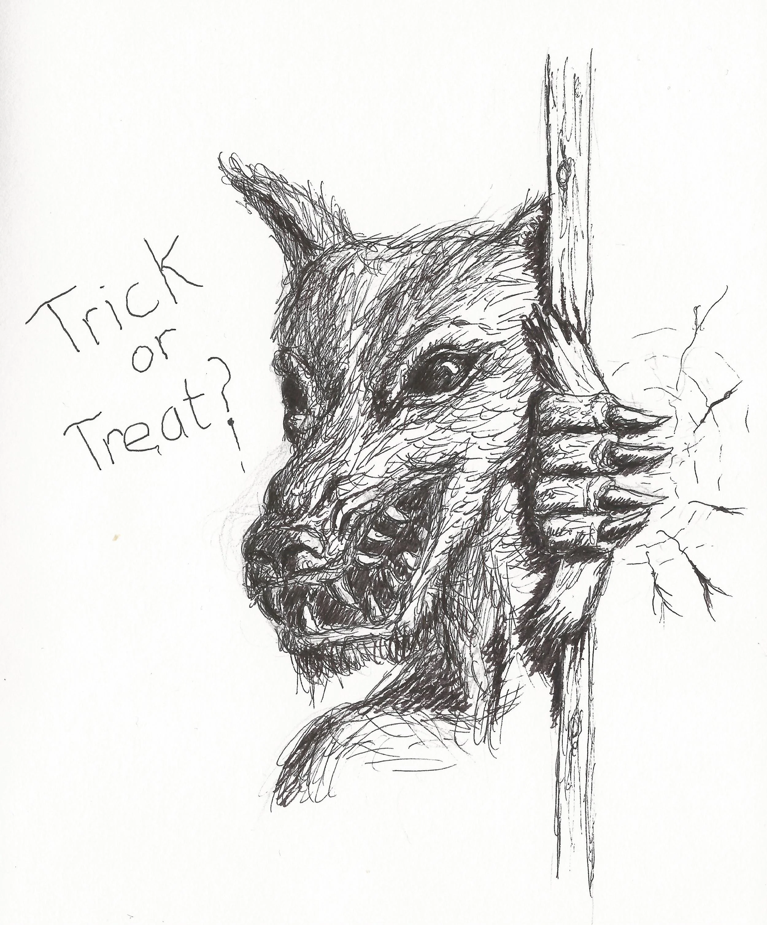 Werewolf with bad teeth
