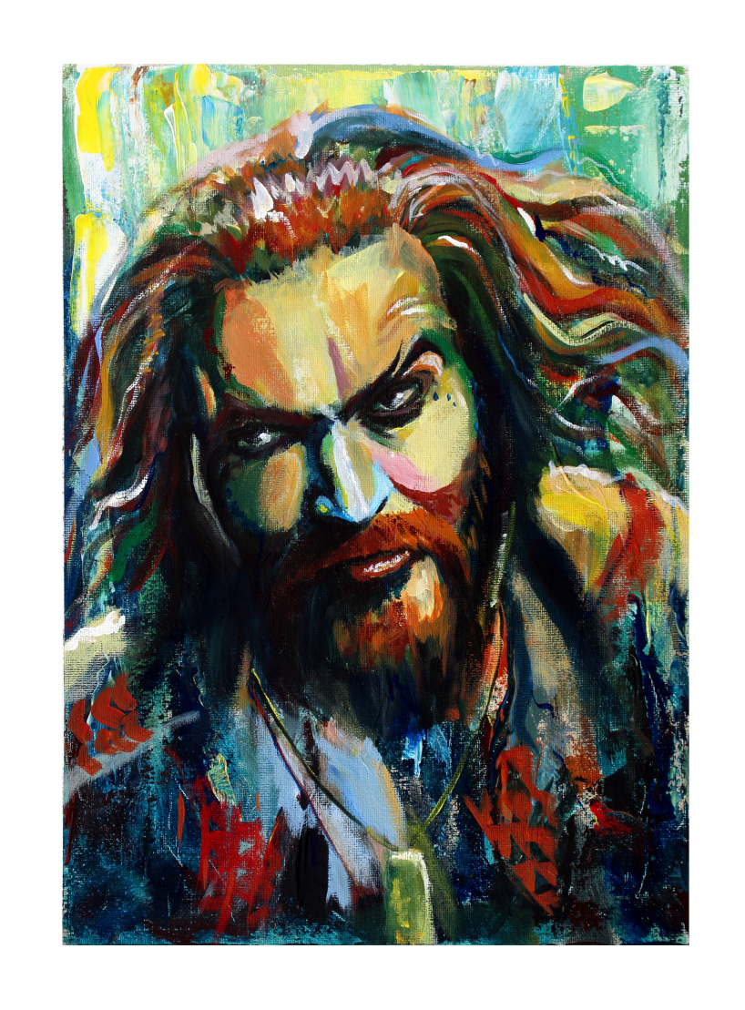 Jason Momoa/Aquaman - Acrylic Painting