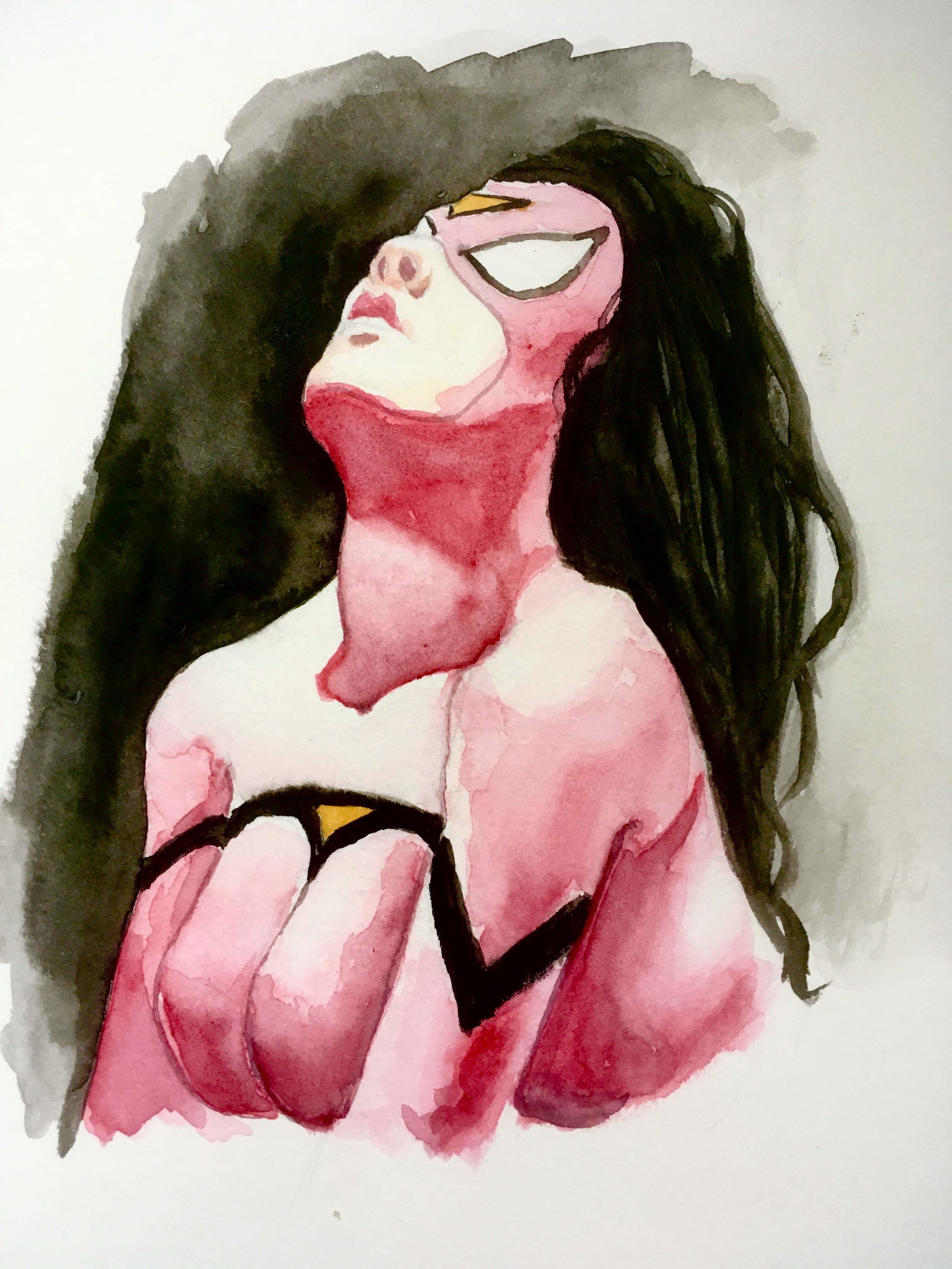 Spider-Woman Watercolour