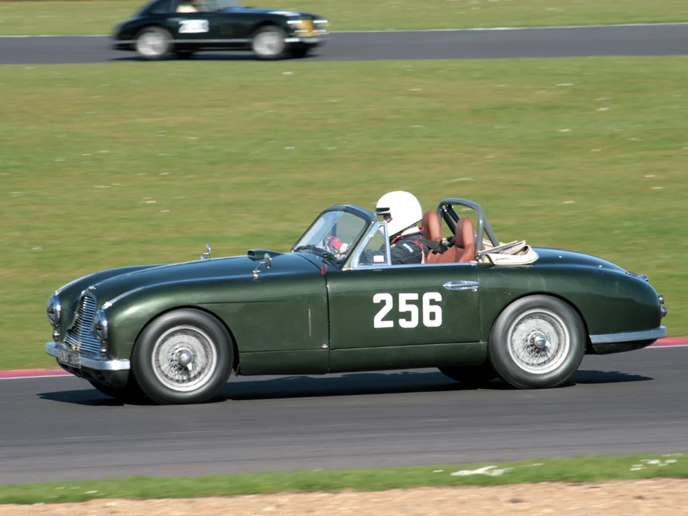 Meredyth Bell's 1952 - DB2 Drophead driven by her son Charlie Bell