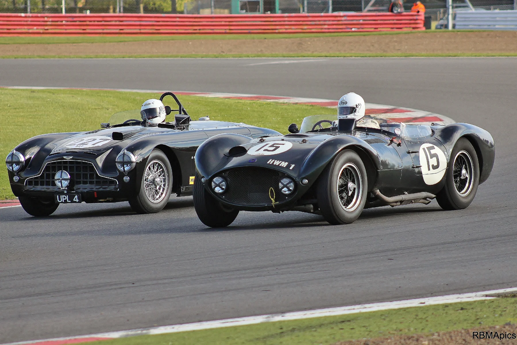 'THE ALL BLACKS' by Martin Melling (Aston Martin DB3) and Matt Grist (HWM Jaguar) Photo - Bob Bull (RBMApics)