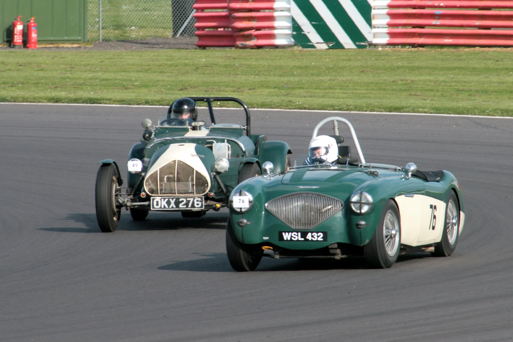 'DUOTONE ' by James Wilmot-Smith (Austin Healey 100) and Nick Leston (Gregory V8) Photo - John Turner