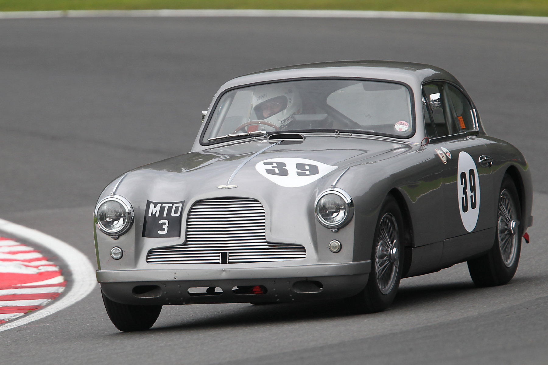 A DB2/4 returns to the ranks. Tim Stamper in Richard Bell's lovely Aston Martin. Photo - Mick Walker