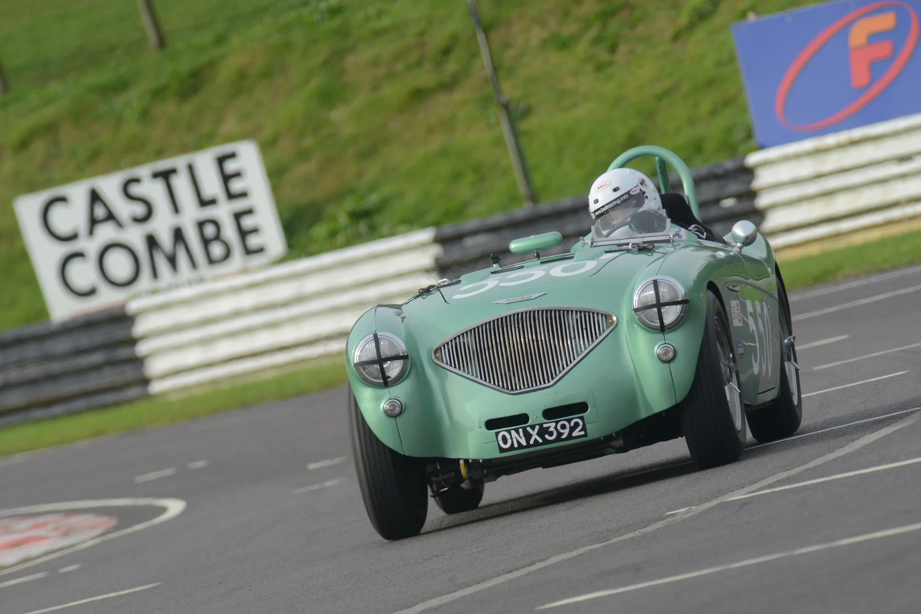 Martyn Corfield qualifying his special Austin Healey 100/4 Photo - Ollie Read
