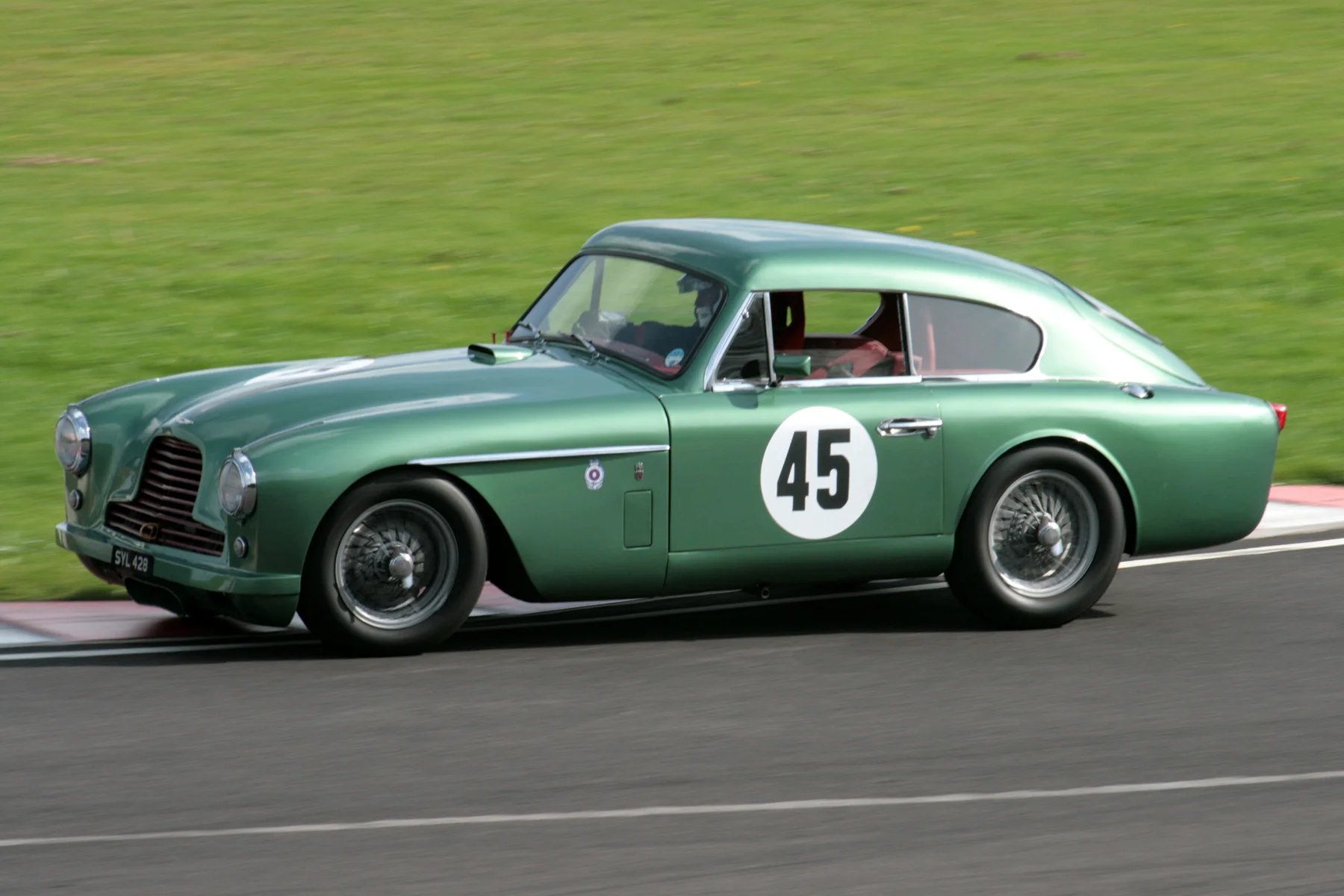 Richard Walker, first time out in his newly acquired DB2/4 Mk11, acquitted himself well, qualifying 16th. He improved his best qualifying lap time by over 5 seconds during the race and finished a fine 12th. Photo - John Turner 