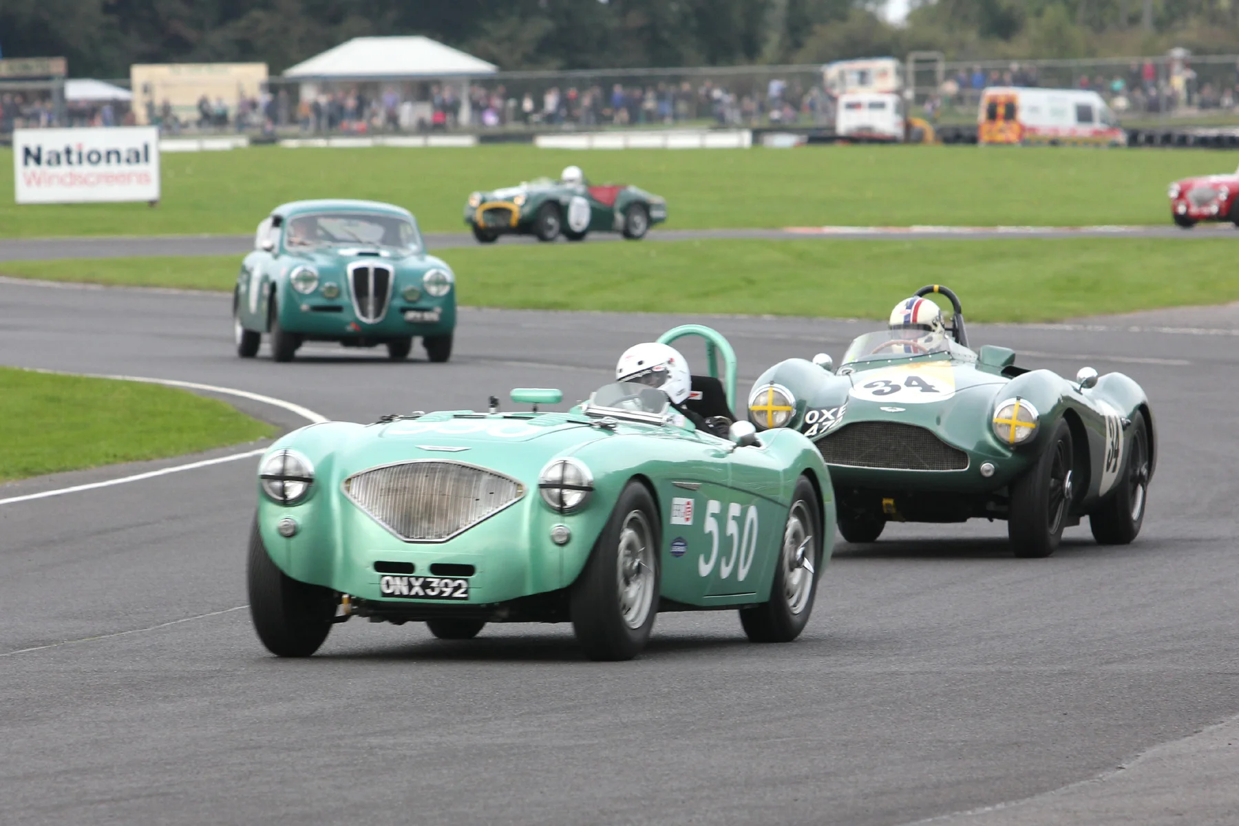 Exiting the Esses, Martyn Corfield and Steve Boultbee-Brooks finished this close, 4th & 5th Photo - Pat Arculus 