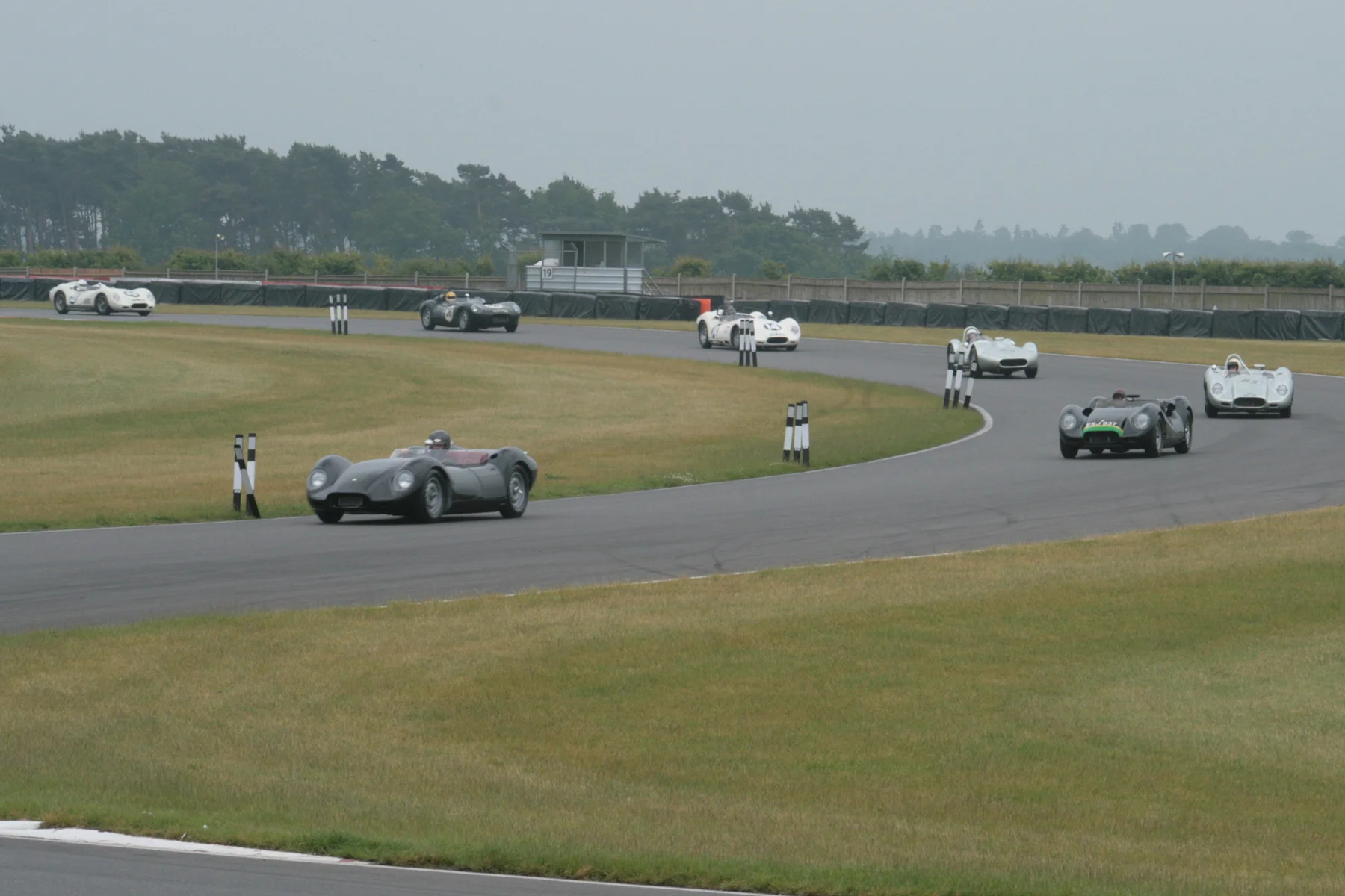 The Lister Demonstration run led by two new Knobblies from the current Lister Car Company Photo - John Turner 