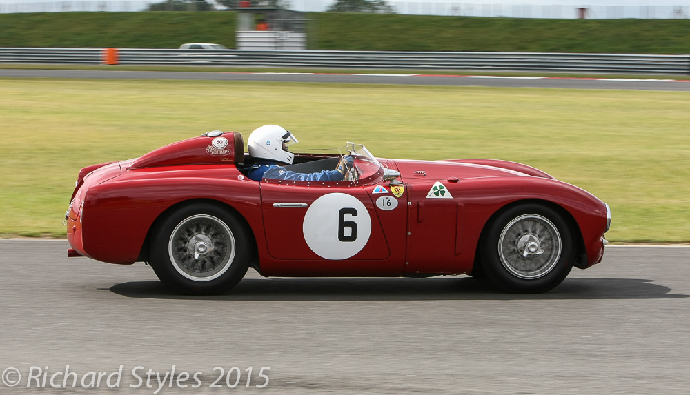 The splendid Alfa Romeo Disco volante and an equally splendid drive from Chris mann which took the car from the back of the grid to 4th.