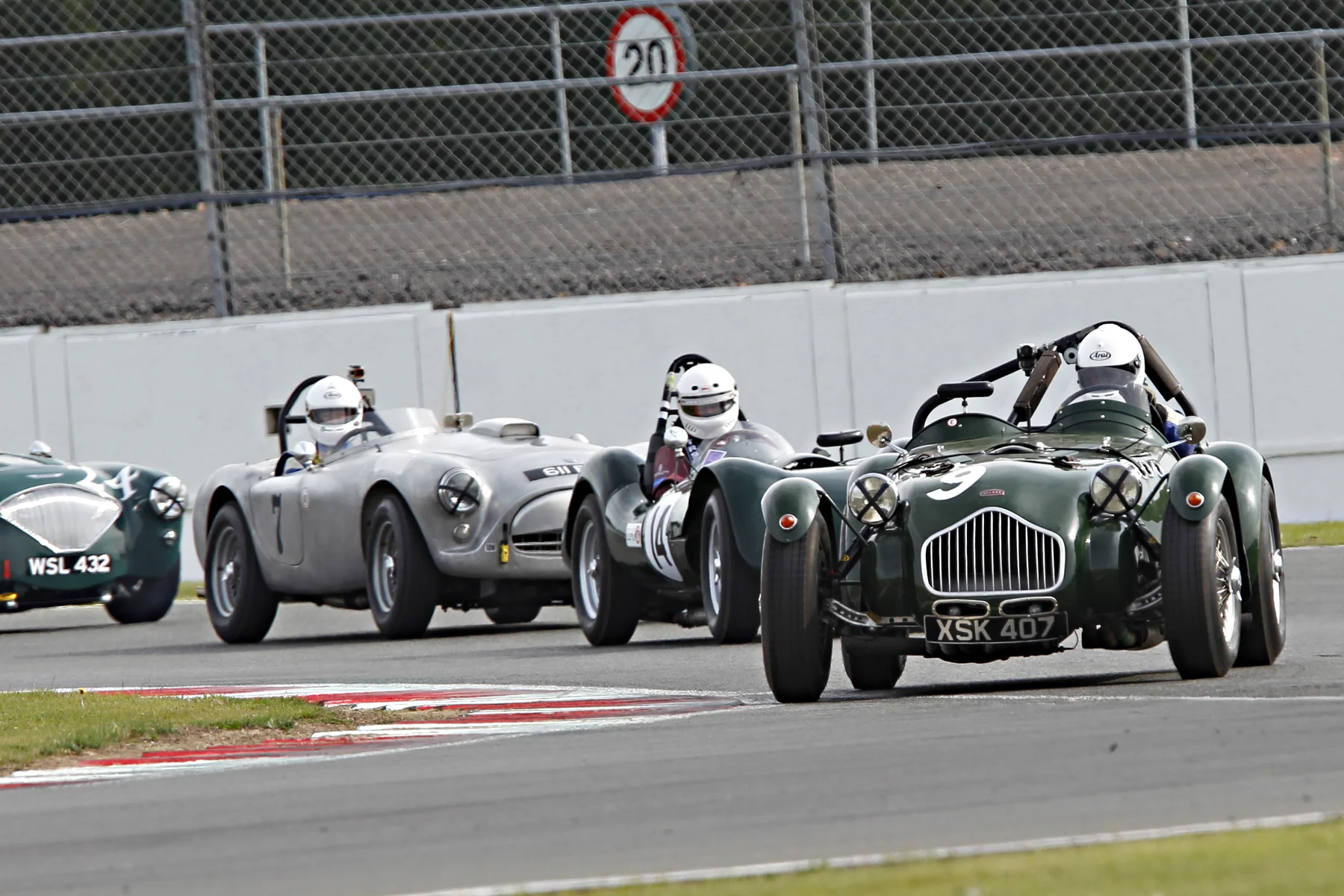 The Oliver and Tim Llewellyin Allard J2 annexed pole by 2 tenths from the Martyn Corfield Austin Healey Photo - Mick Walker