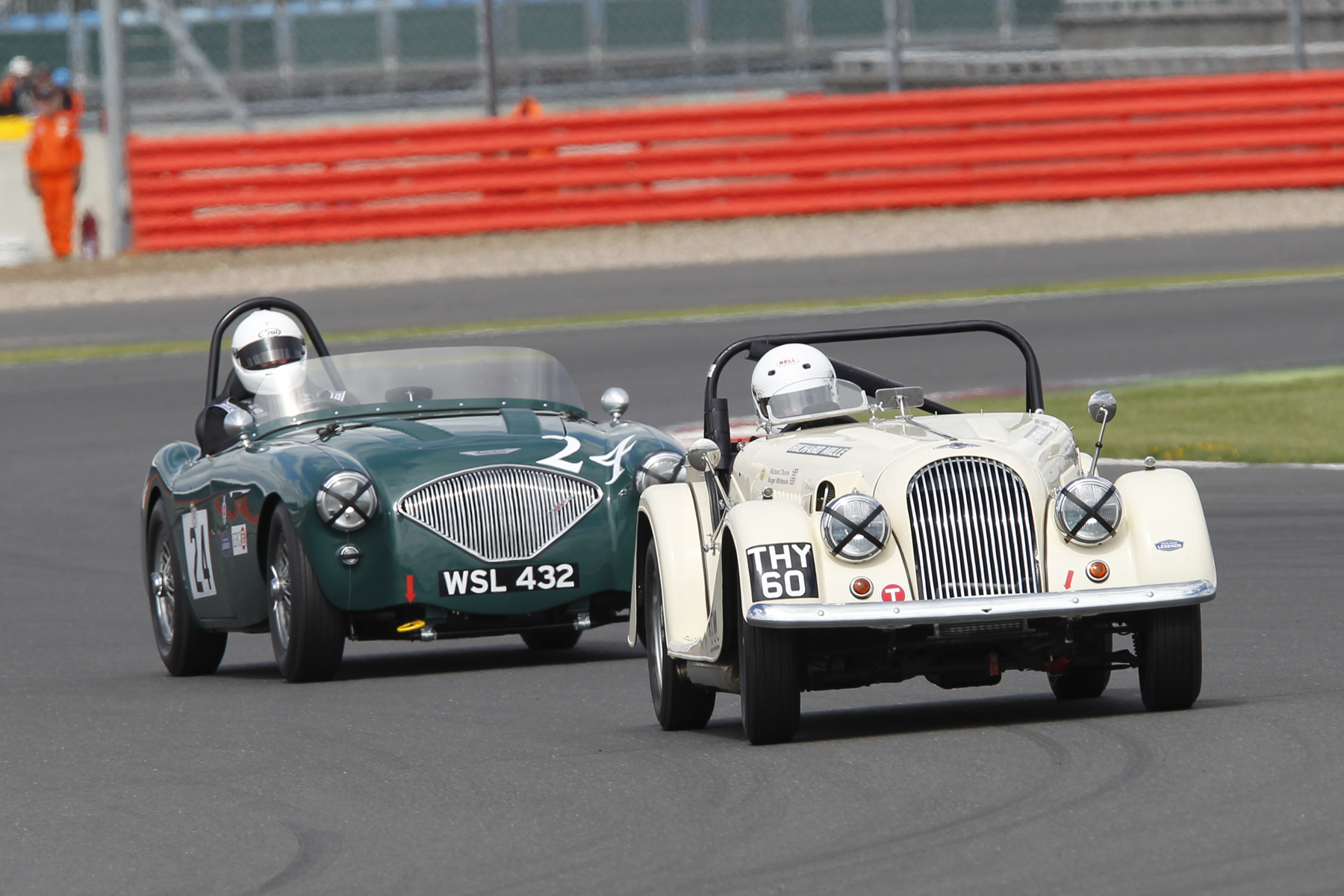Richard Thorne & Jim Campbell during qualifying Photo - Mick Walker