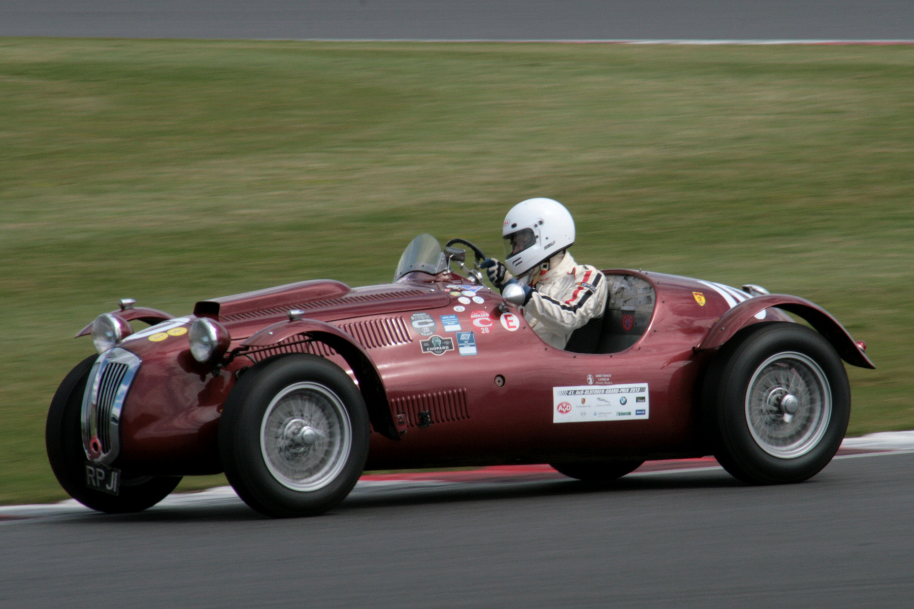 John Ure in Peter Mann's Frazer Nash Le Mans Replica improved substantially on his qualifying position Photo - John Turner