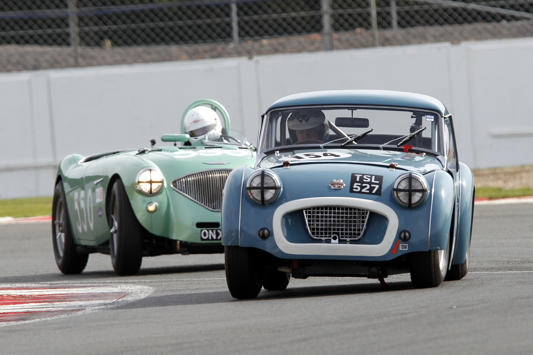 The Ziller/Arif TR2 going great guns but about to be lapped by the leader Photo - Mick Walker 