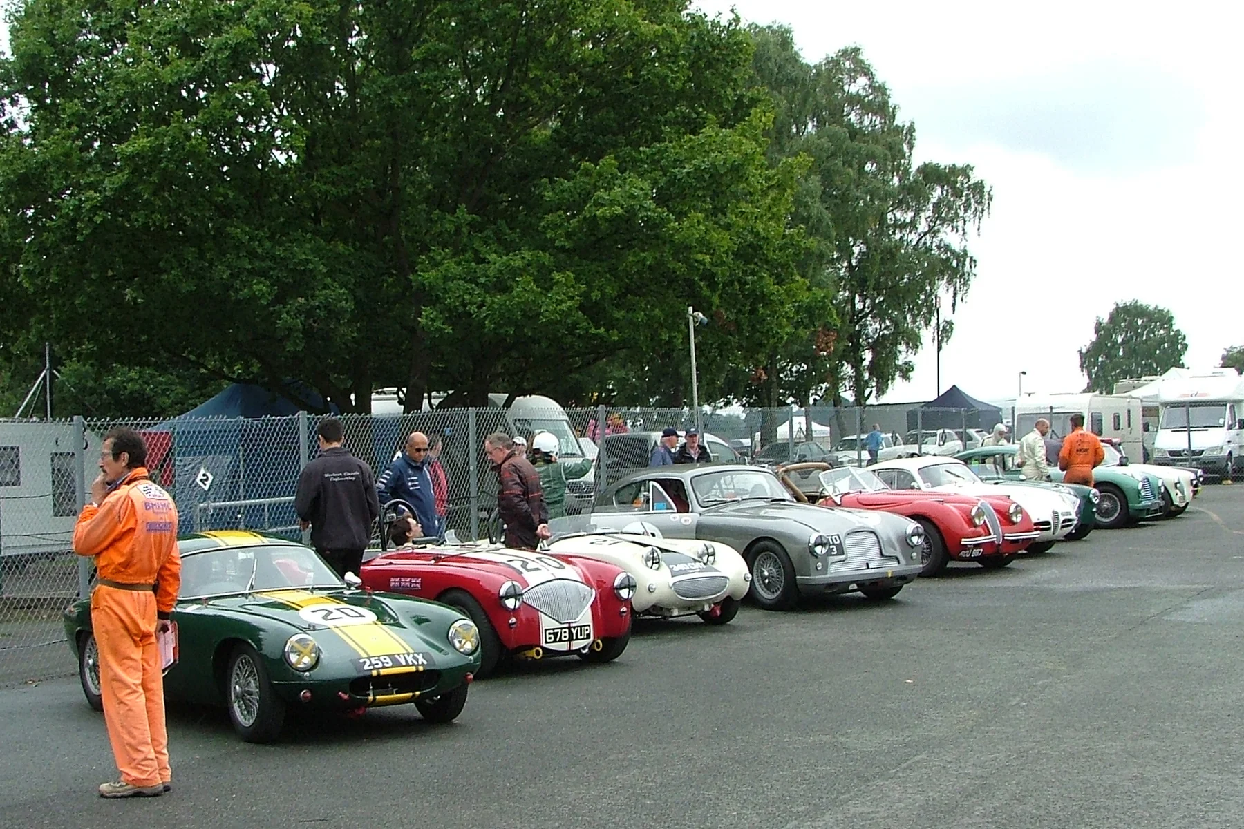 Part of the grid lined up in qualifying order Photo - JohnTurner