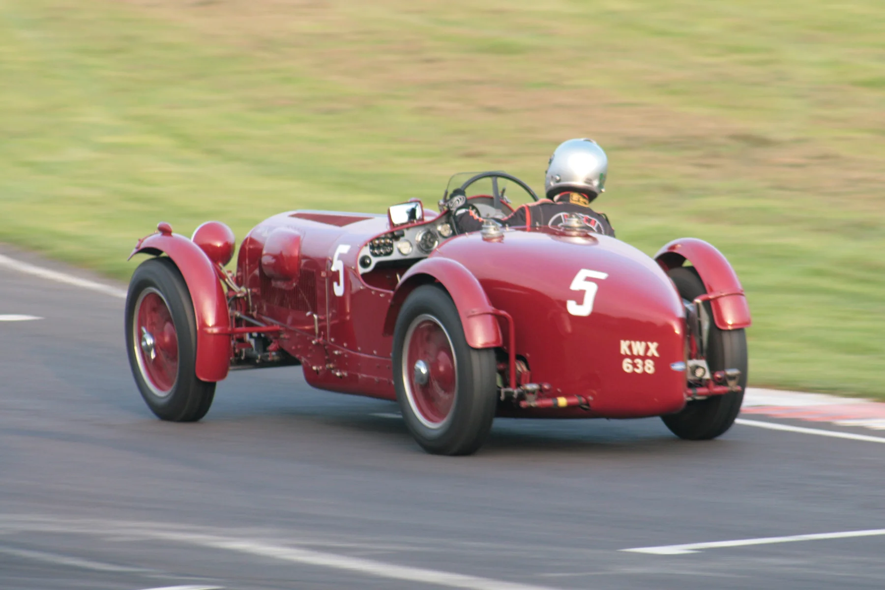 Mark Gillies in Richard Skipworth's Aston Martin Monoposto. Photo - John Turner