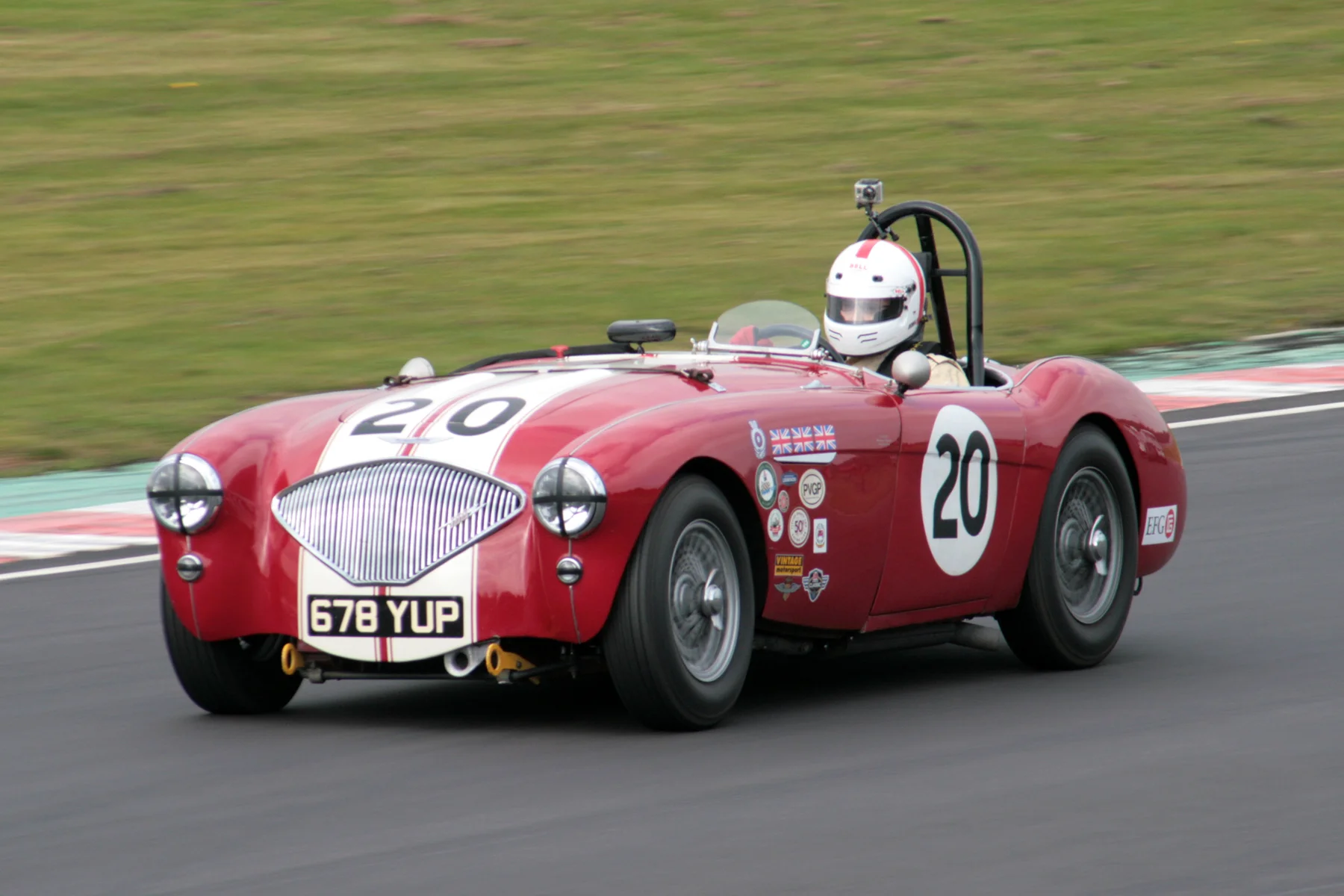 Jonathan Abecassis in his Left Hooker, Austin Healey 100/4 Photo - John Turner
