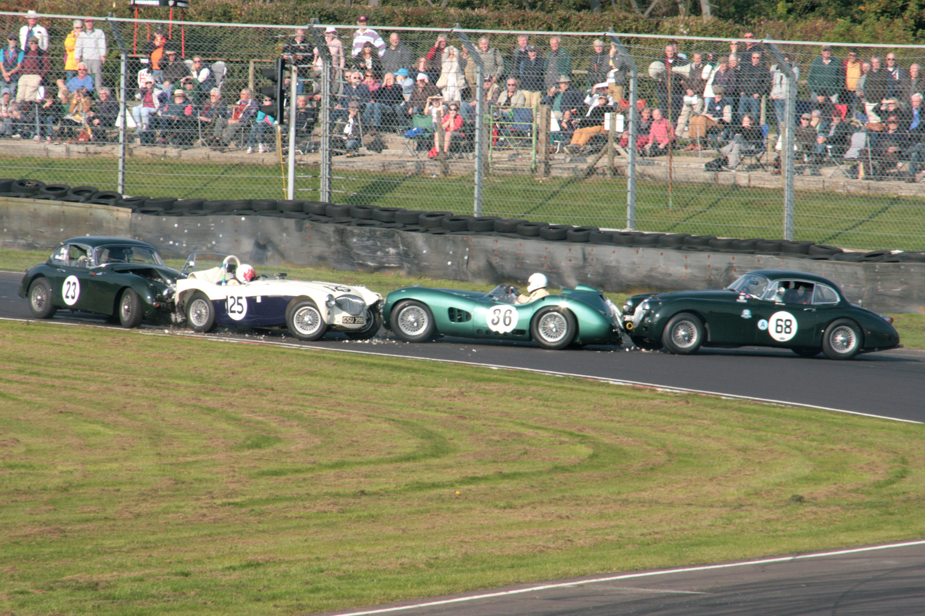 The final impact in the chain described in the text above. Photo - John Turner