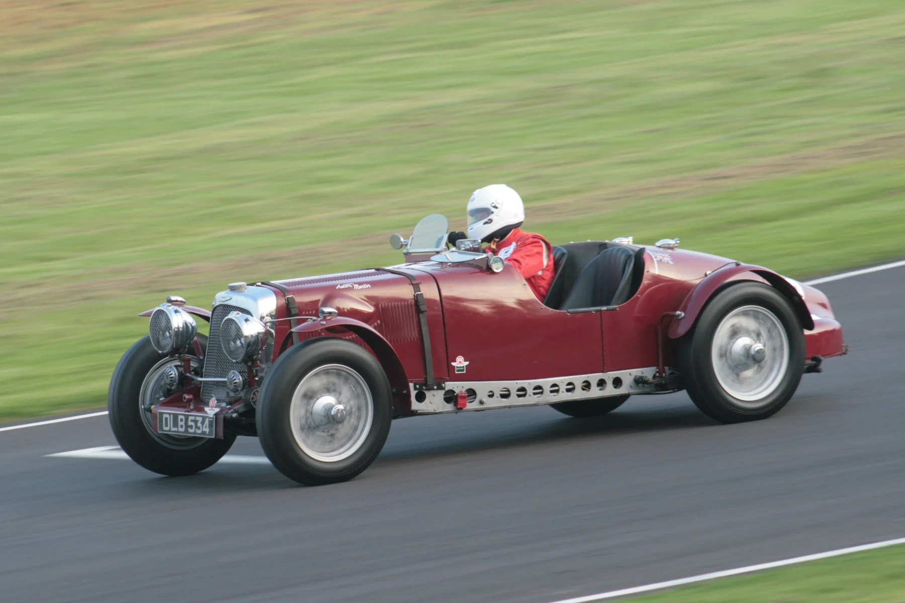 Robert Blakemore in his fabulous Aston Martin Speed Model. Photo - John Turner 