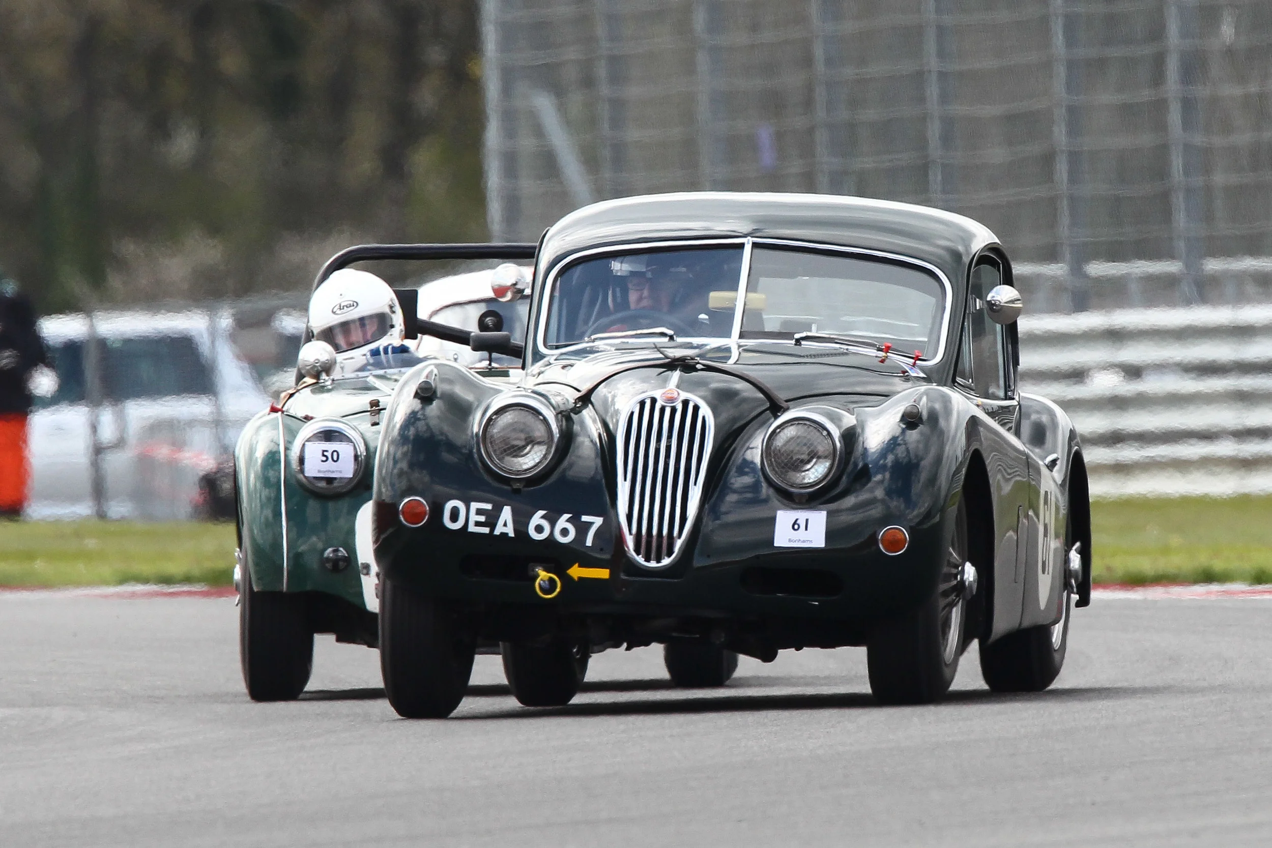 New and welcome addition to FISCAR was the Jaguar XK14oFHC of Carlos Martinez De Campos Photo - Richard Styles