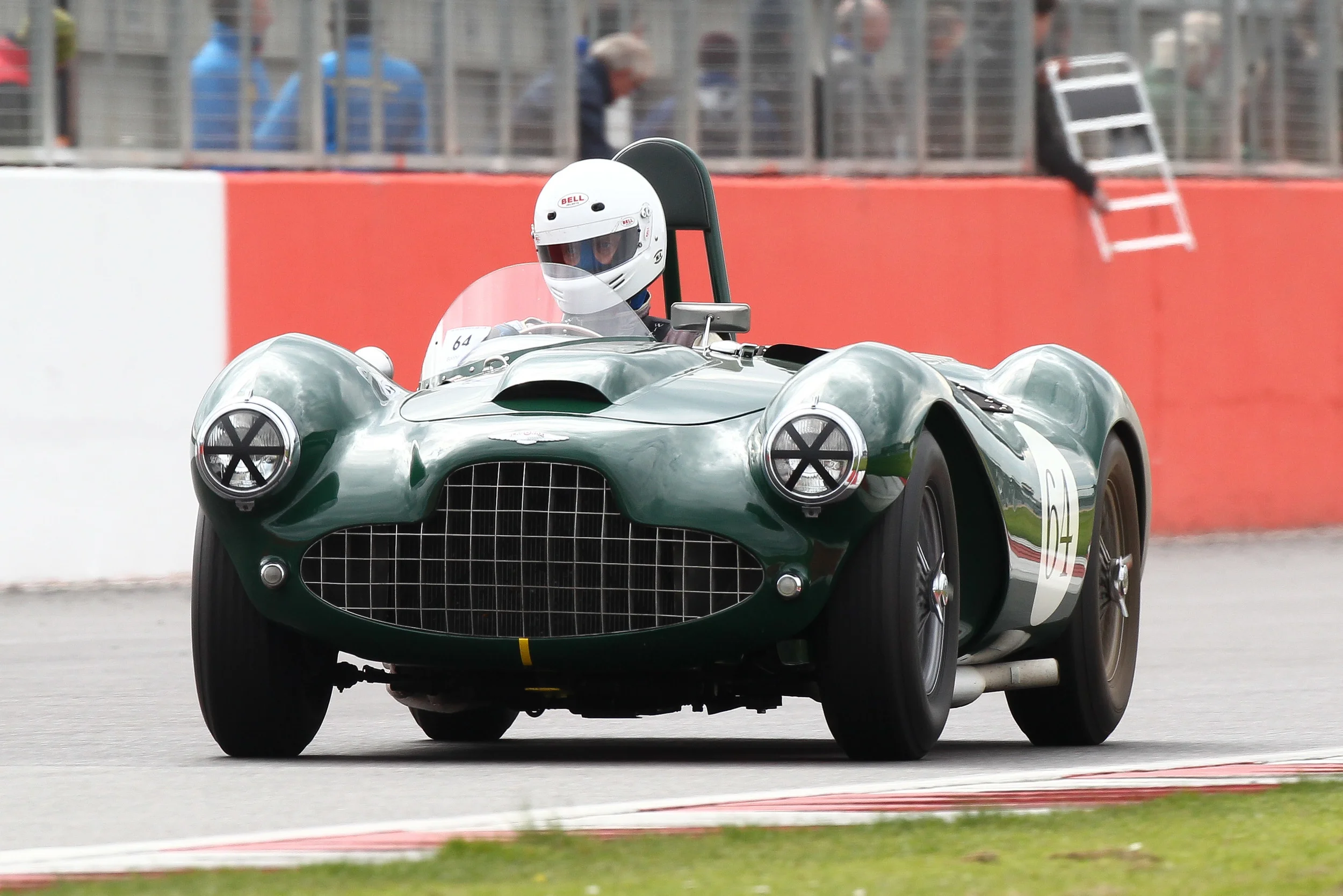 Darren McWhirter took the big Lagonda V12 to victory and thus became the first recipient of the Tom Cole Trophy Photo - Richard Styles
