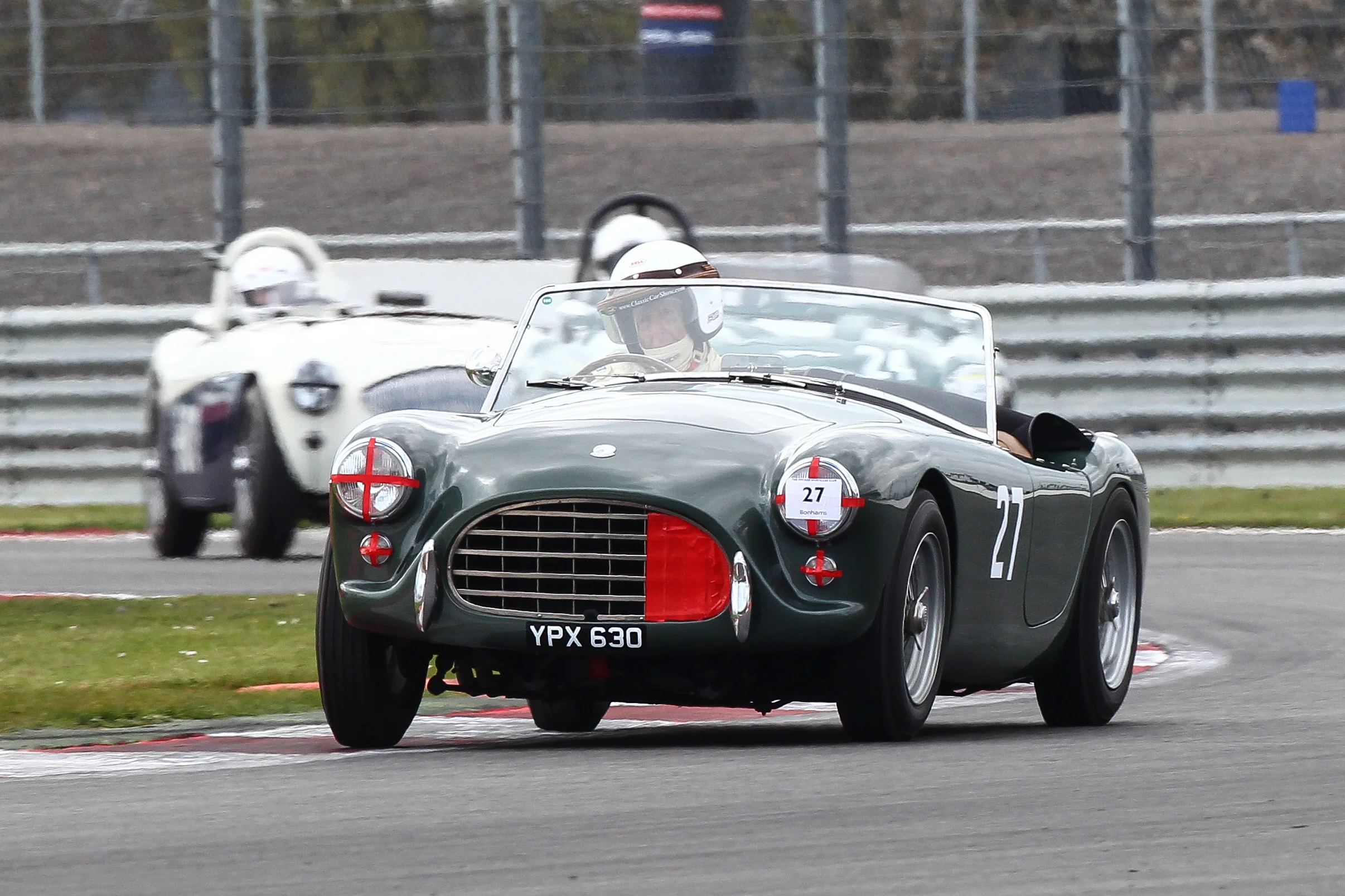 David Bennett, usually Aston Martin mounted, brought out his AC Ace with FISCAR for the first time. Photo - Richard Styles