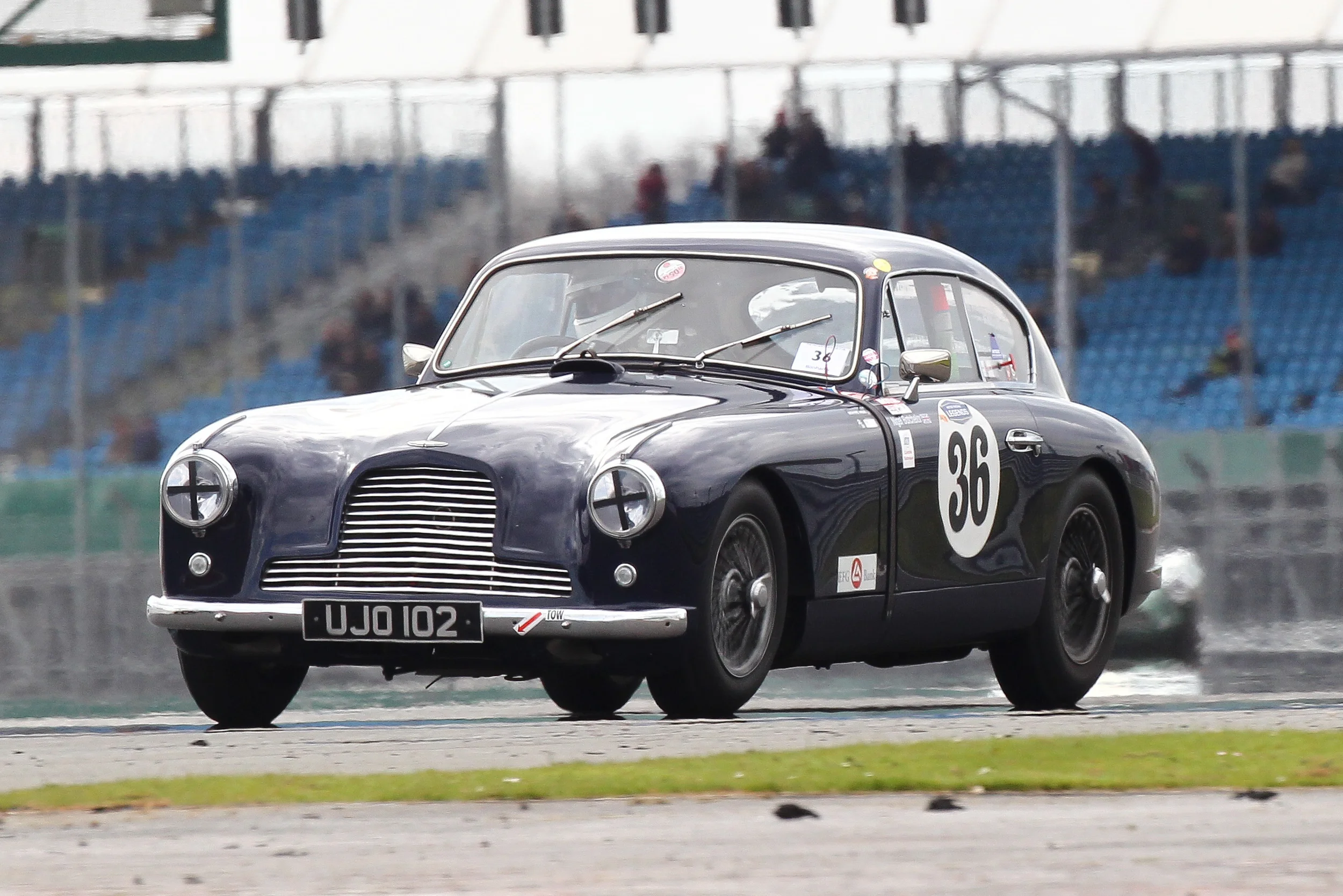 Nigel Batchelor brought his Aston Martin DB2/4 home in 15th Photo - Richard Styles