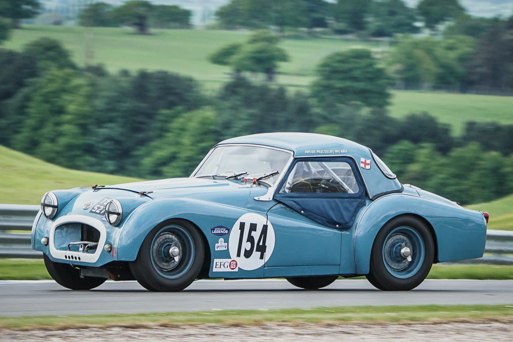 Paul Ziller in his Triumph TR2 Photo - Chris Dicken, Tripos Media